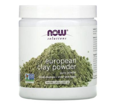 NOW Foods, Solutions, European Clay Powder, 14 oz (397 g)