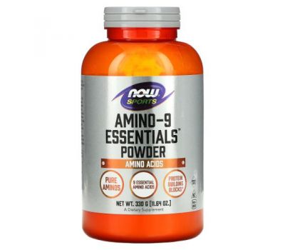 NOW Foods, Sports, Amino-9 Essentials Powder, 11.64 oz (330 g)