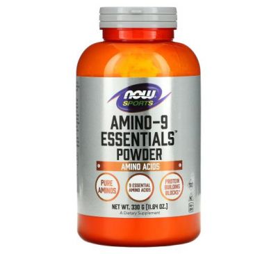 NOW Foods, Sports, Amino-9 Essentials Powder, 11.64 oz (330 g)