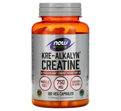 NOW Foods, Sports, Kre-Alkalyn Creatine (креалкалин креатин), 120 капсул