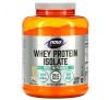 NOW Foods, Sports, Whey Protein Isolate, Creamy Vanilla, 5 lbs. (2268 g)