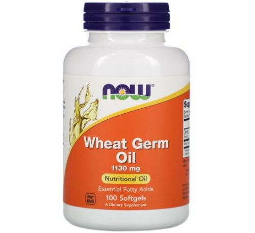 NOW Foods, Wheat Germ Oil, 1,130 mg, 100 Softgels