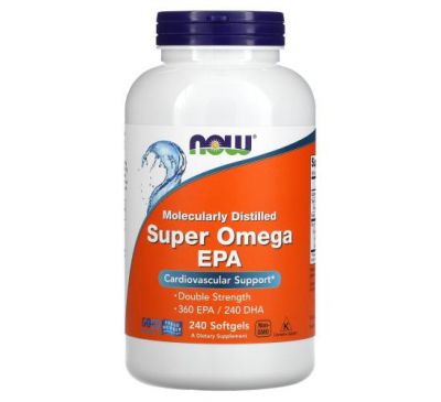 NOW Foods, Super Omega EPA, 360 EPA / 240 DHA, 240 мягких таблеток