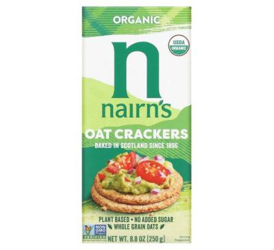 Nairn's, Натуральные овсяные крекеры, 8,8 унций (250 г)