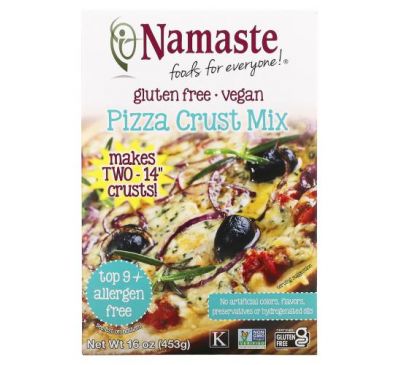 Namaste, Pizza Crust Mix, Gluten Free, 16 oz (454 g)