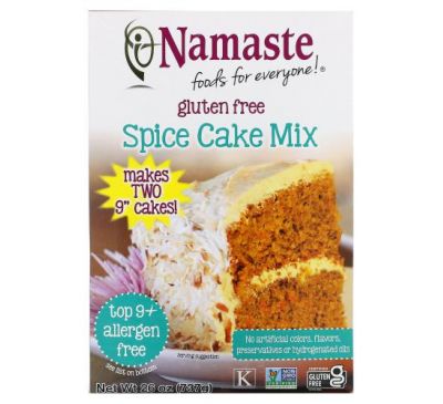 Namaste, Spice Cake Mix, Gluten Free, 26 oz (737 g)