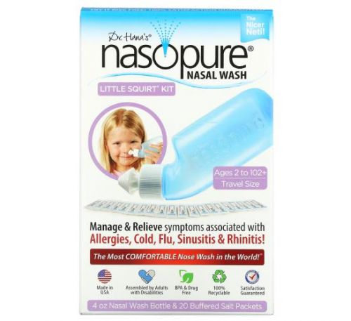 Nasopure, Nasal Wash System, Little Squirt Kit, 1 Kit