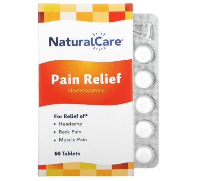 NatraBio, Pain Relief, 60 Tablets
