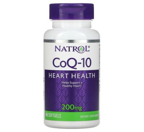 Natrol, CoQ-10, 200 mg, 45 Softgels