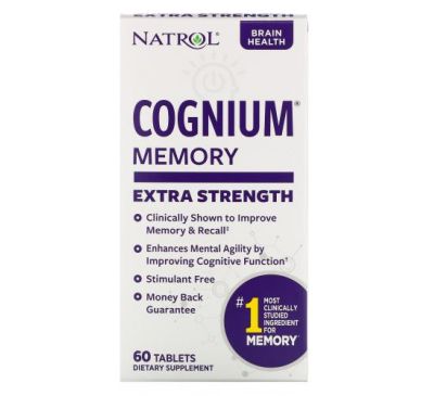 Natrol, Cognium, Сверхсила, 200 мг, 60 таблеток