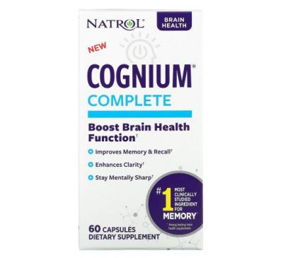 Natrol, Cognium Complete, 60 капсул