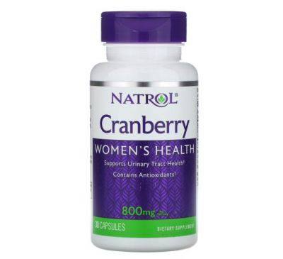 Natrol, Cranberry, 400 mg, 30 Capsules