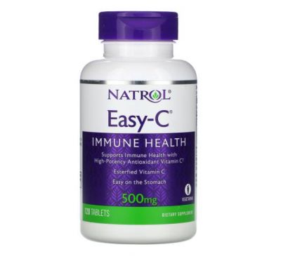 Natrol, Easy-C, 500 мг, 120 таблеток