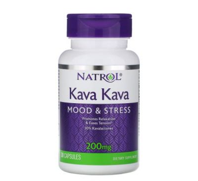 Natrol, Kava Kava, 200 mg, 30 Capsules