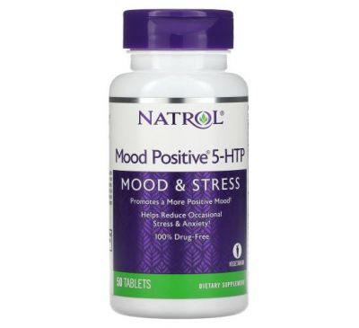Natrol, Mood Positive 5-HTP, 50 Tablets