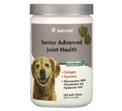 NaturVet, Senior Advanced Joint Health, 120 Soft Chews, 12.6 oz (360 g)