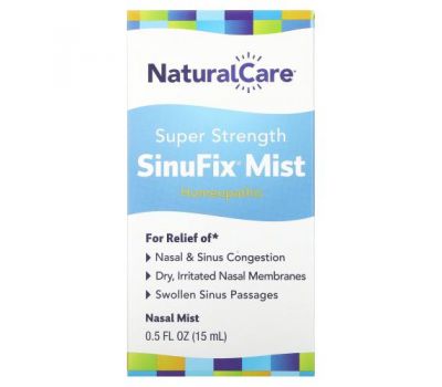 NaturalCare, назальний спрей підсиленої дії SinuFix, 15 мл (0,5 рідк. унції)
