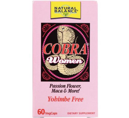 Natural Balance, Cobra Women, 60 VegCaps