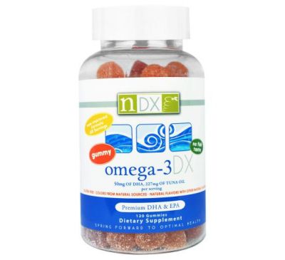 Natural Dynamix (NDX), Omega-3 DX, 120 Gummies