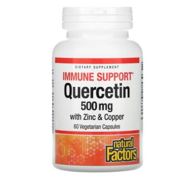 Natural Factors, Immune Support, Quercetin, 500 mg, 60 Vegetarian Capsules