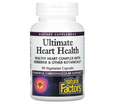 Natural Factors, Ultimate Heart Health, 90 Vegetarian Capsules