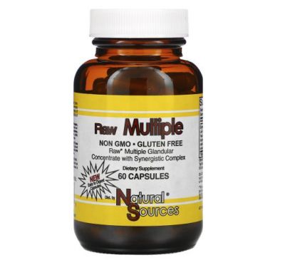 Natural Sources, Raw Multiple, 60 Capsules