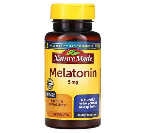 Nature Made, Melatonin, 5 mg, 90 Tablets