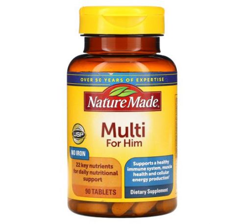 Nature Made, мультивітаміни для чоловіків, 90 таблеток