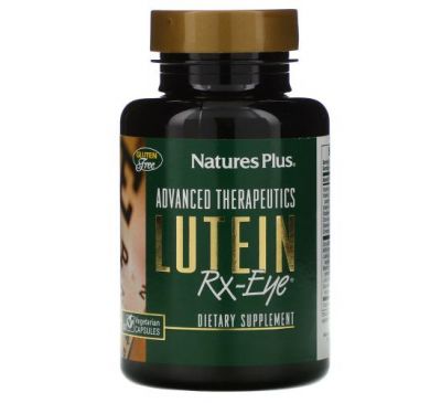 Nature's Plus, Advanced Therapeutics Lutein RX-Eye, лютеин для здоровья глаз, 60 вегетарианских капсул