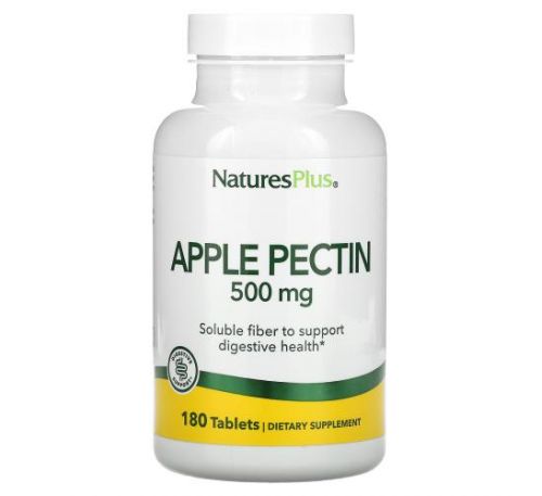 NaturesPlus, Apple Pectin, 500 mg, 180 Tablets