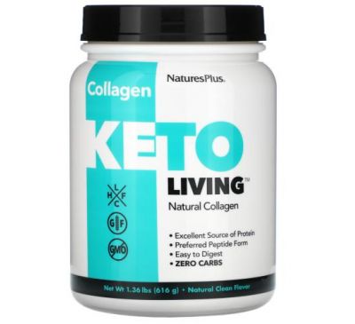 NaturesPlus, Keto Living, Natural Collagen, 1.36 lbs (616 g)