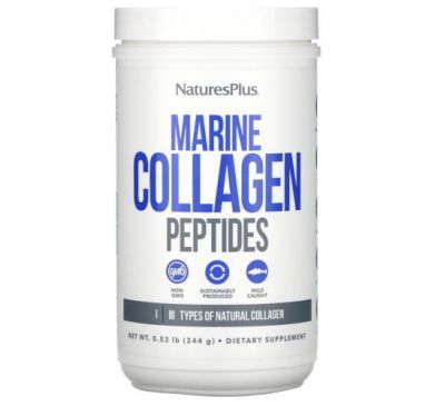 Nature's Plus, пептиды морского коллагена, 244 г (0,53 фунта)