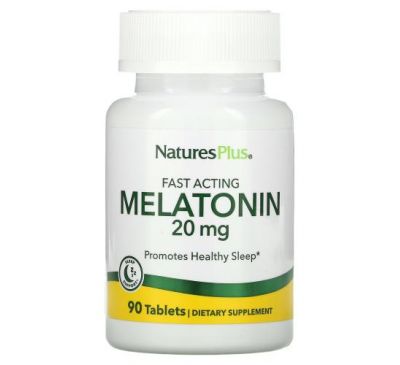 NaturesPlus, Melatonin, 20 mg, 90 Tablets