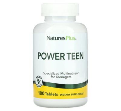 NaturesPlus, Source of Life, Power Teen, поживна добавка для підлітків, 180 таблеток