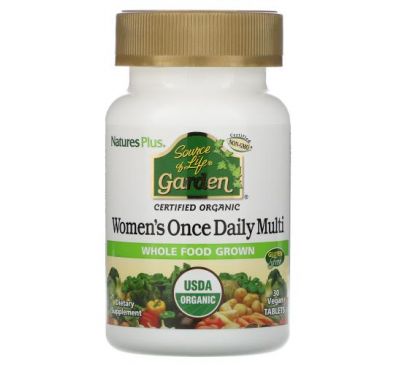 NaturesPlus, Source of Life Garden, Women's Once Daily Multi, 30 Vegan Tablets