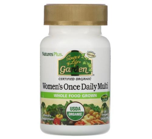 NaturesPlus, Source of Life Garden, Women's Once Daily Multi, 30 Vegan Tablets
