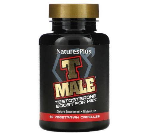 NaturesPlus, T Male, Testosterone Boost For Men, 60 Vegetarian Capsules