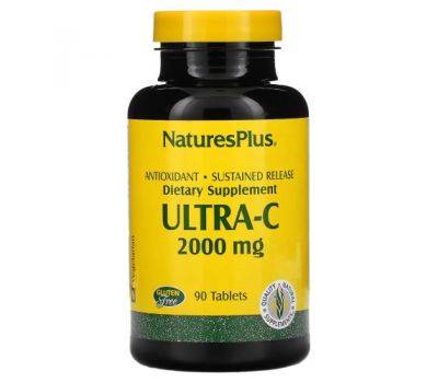 NaturesPlus, Ultra-C, 2,000 mg, 90 Tablets