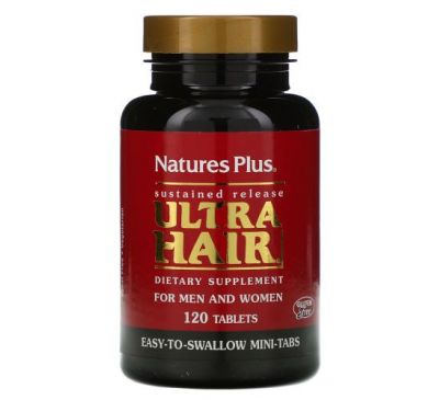 NaturesPlus, Ultra Hair, For Men & Women, 120 Tablets