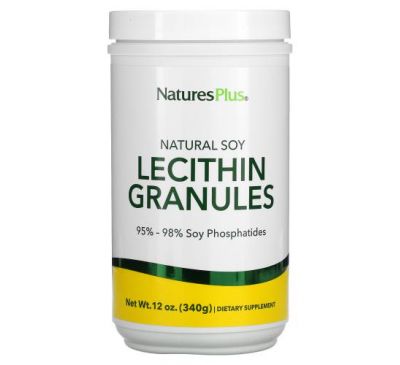 NaturesPlus, натуральна соя, лецитин у гранулах, 340 г (12 унцій)
