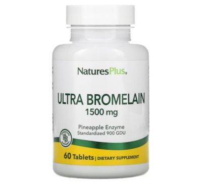 Nature's Plus, ультрабромелаин, 1500 мг, 60 таблеток