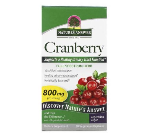 Nature's Answer, Cranberry, 400 mg, 90 Vegetarian Capsules