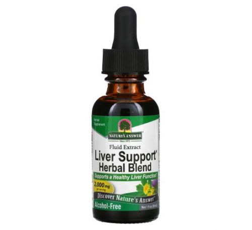 Nature's Answer, Liver Support Herbal Blend, Fluid Extract, Alcohol-Free, 2,000 mg, 1 fl oz (30 ml)