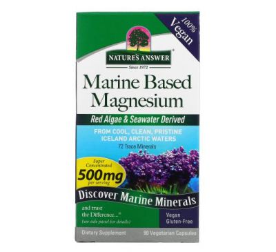 Nature's Answer, Marine Based Magnesium, 250 mg, 90 Vegetarian Capsules