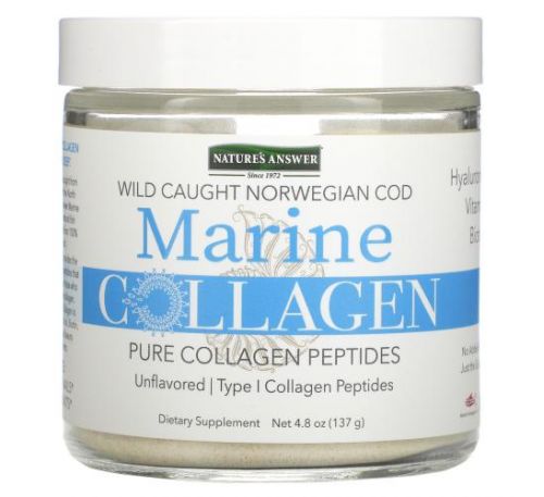Nature's Answer, Marine Collagen, Wild Caught Norwegian Cod, Unflavored, 4.8 oz (137 g)