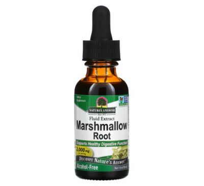 Nature's Answer, Marshmallow Root, Fluid Extract, Alcohol-Free, 2,000 mg, 1 fl oz (30 ml)