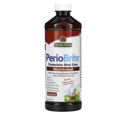 Nature's Answer, PerioBrite, Natural Mouthwash, Cinnamint, 16 fl oz (480 ml)