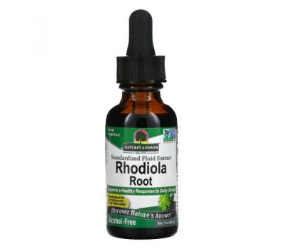 Nature's Answer, Rhodiola Root, Standardized Fluid Extract, Alcohol-Free, 1 fl oz (30 ml)