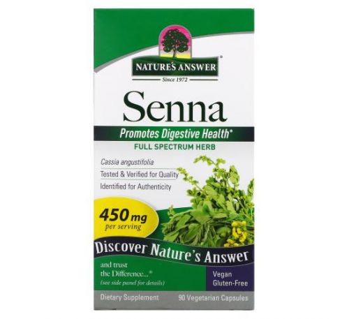 Nature's Answer, Senna, 450 mg, 90 Vegetarian Capsules