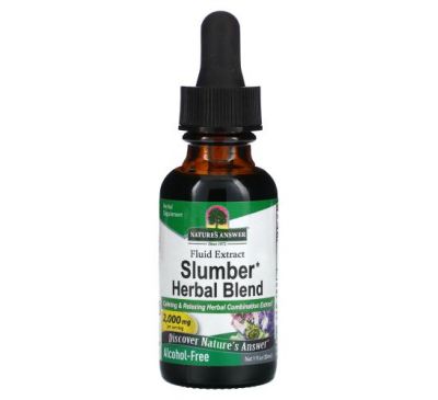 Nature's Answer, Slumber Herbal Blend, Alcohol-Free, 2,000 mg, 1 fl oz (30 ml)